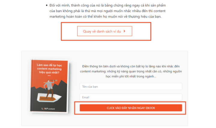 Copywriting là gì? 4 Kỹ năng không thể thiếu của một copywriter (hướng dẫn toàn diện) 44 ví dụ cta của Leap Content