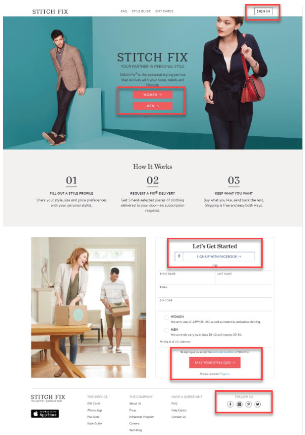 Copywriting là gì? 4 Kỹ năng không thể thiếu của một copywriter (hướng dẫn toàn diện) 2 copywriting của Stitch fix website